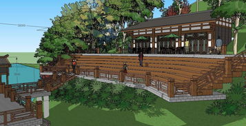 新中式古典風格園林景觀規劃SU模型與設計圖下載指南